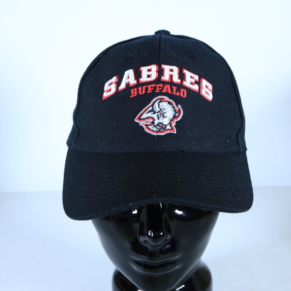Rare Vintage Y2K Puma NHL Buffalo Sabres Goathead Snapback Hat Cap